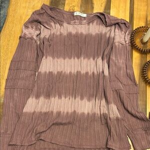 Free People Purple Tie-Dye Top
